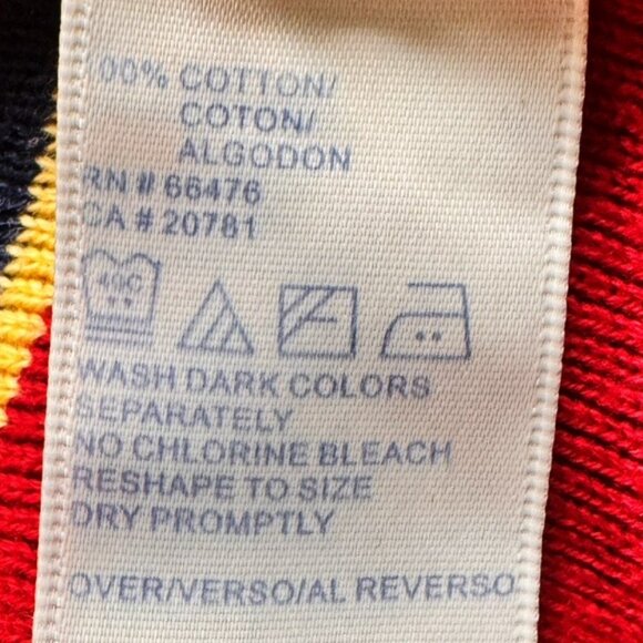 Tommy Hilfiger Vintage Red Striped Knit Sweater Preppy Long Sleeve Top Large NEW - Picture 4 of 7